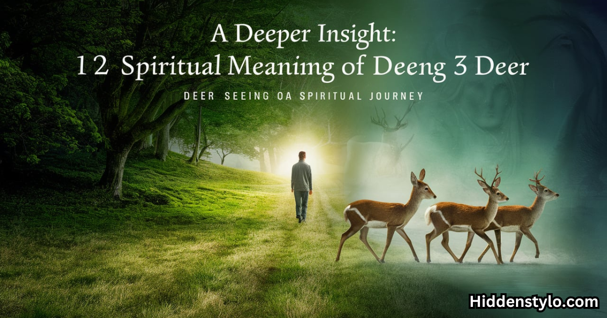 A Deeper Insight 12 Spiritual Meaning of Deer Seeing 3 Deer