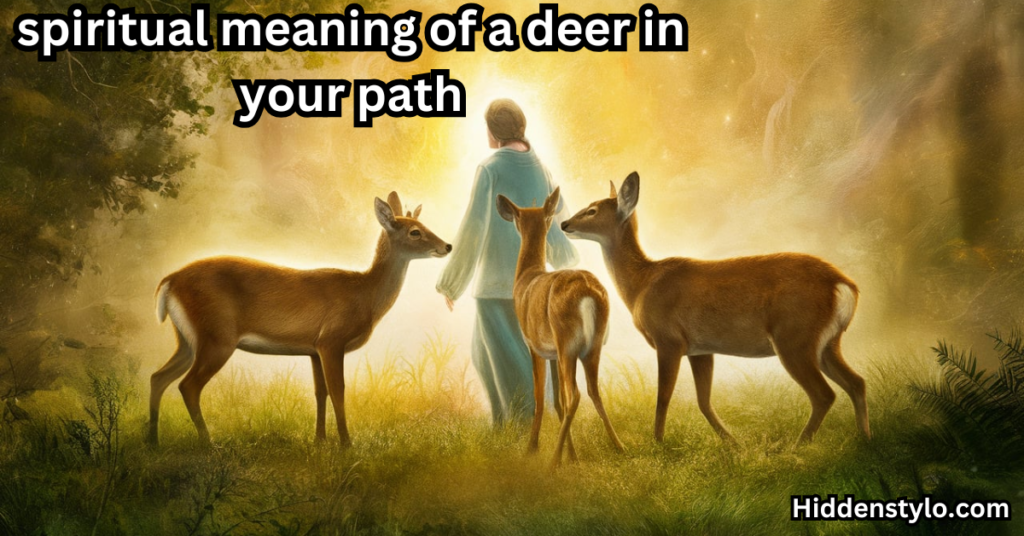 spiritual meaning of a deer in your path