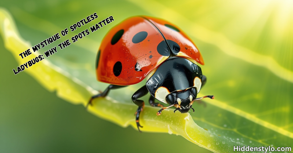 The Mystique of Spotless Ladybugs: Why the Spots Matter