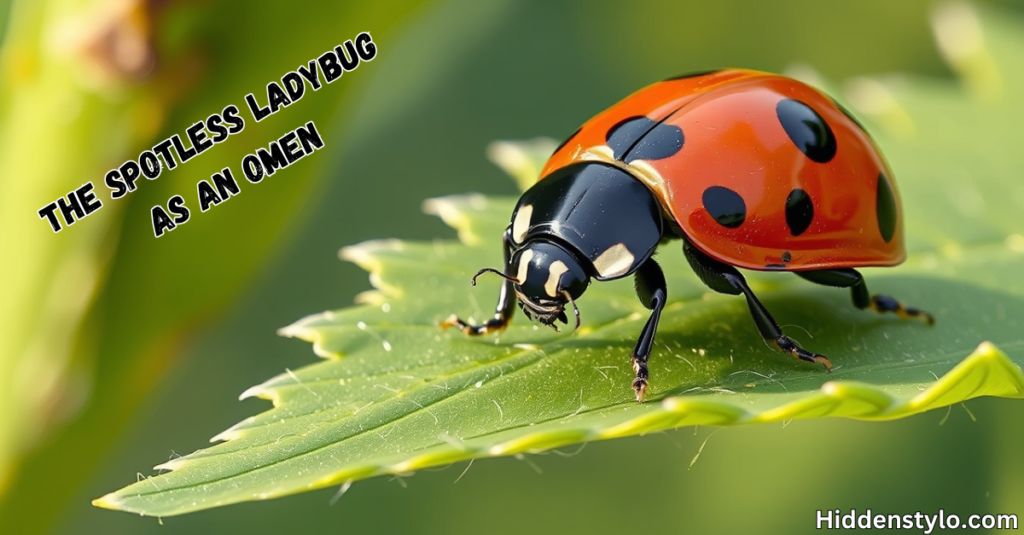 The Spotless Ladybug as an Omen: A Powerful Sign?