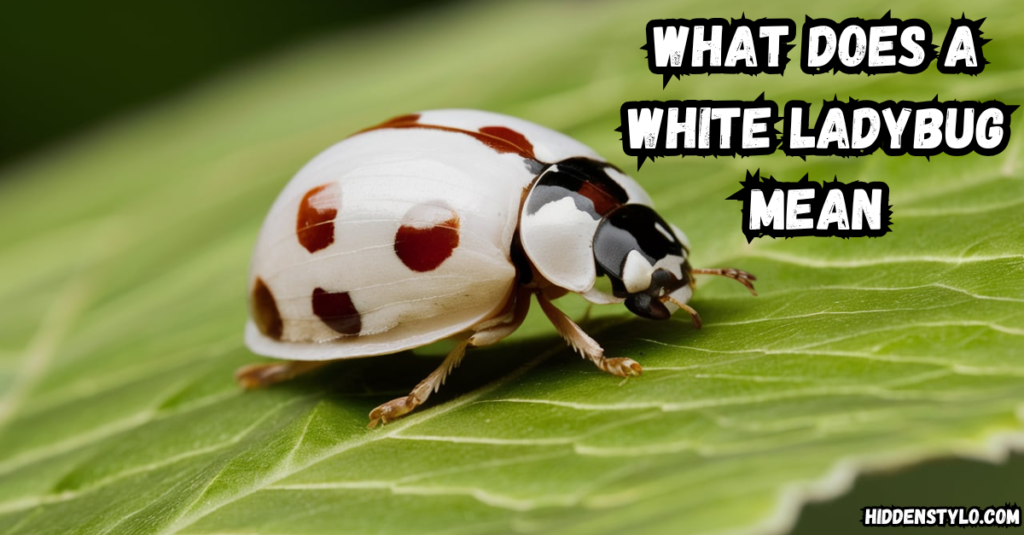 what does a white ladybug mean