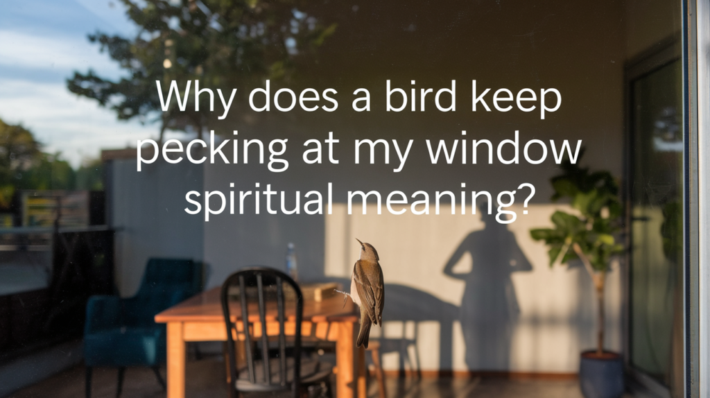 why does a bird keep pecking at my window spiritual meaning