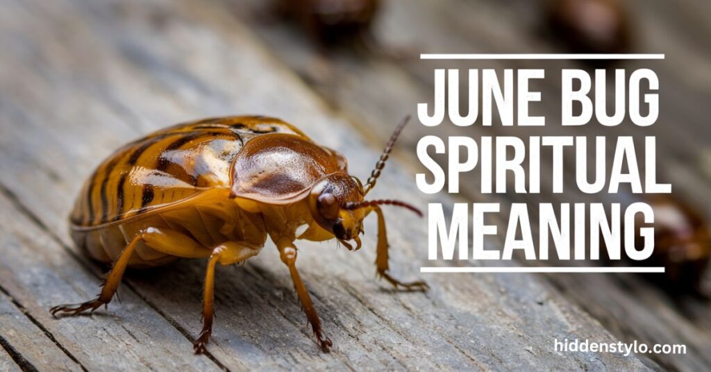 june bug landing on you spiritual meaning