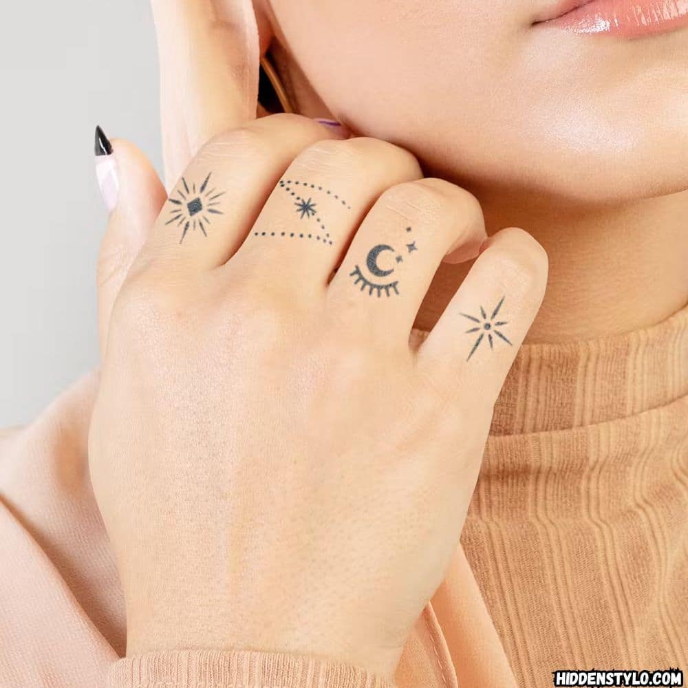 meaningful symbol finger tattoos 